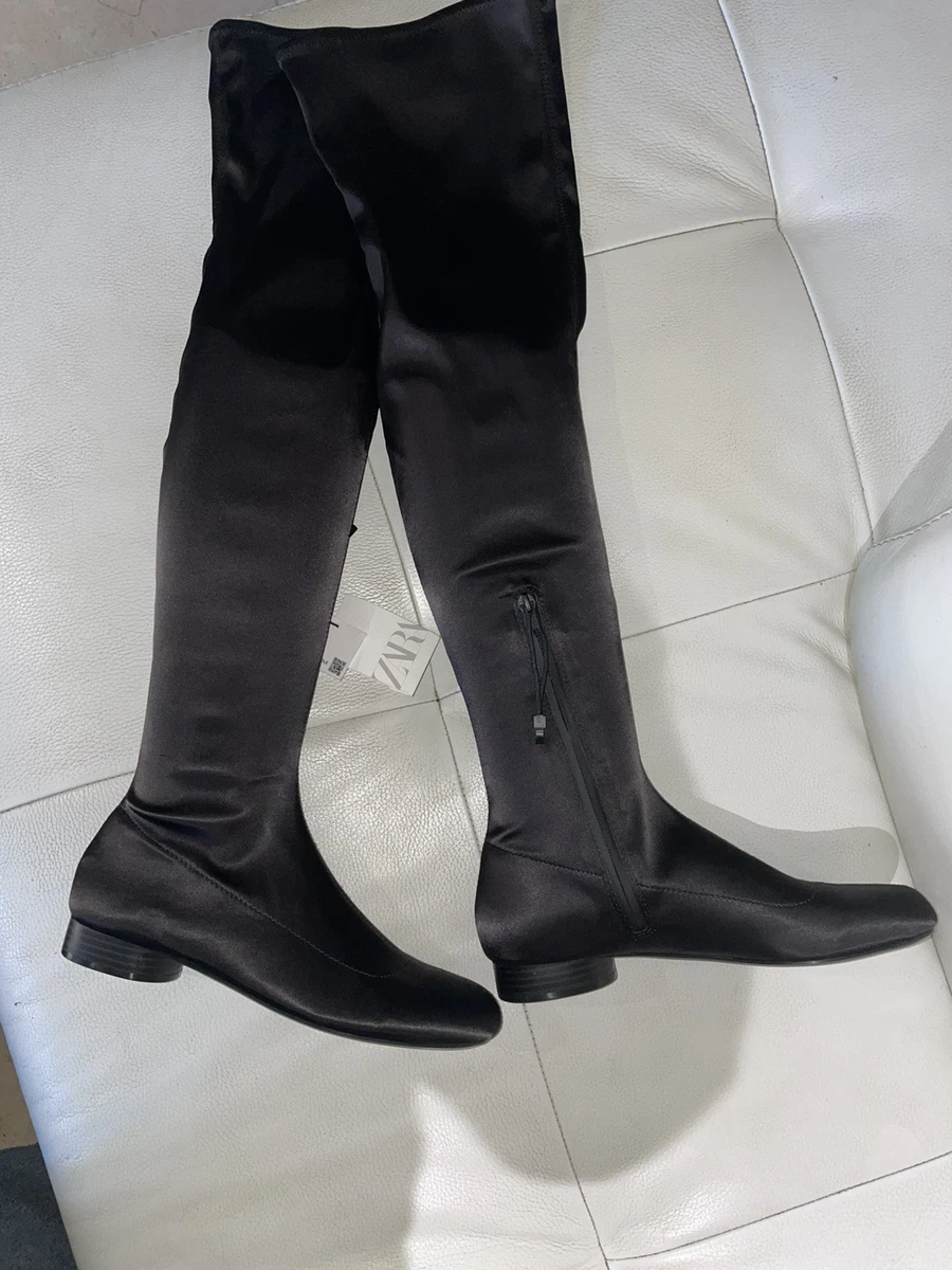 Bottes Montantes Zara Taille UK 7.5 / EU 41 - Neuf Dans Boîte - Style Over The Knee