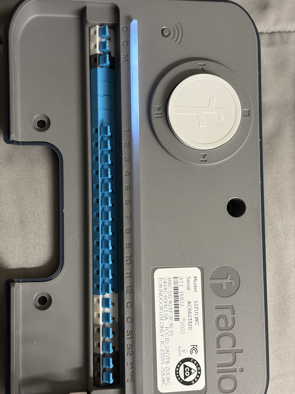 Rachio 3 Wi-Fi Sprinkler Controller, 12-Zone, Automated Scheduling