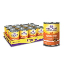 Turkey Stew Canned Wet Dog Food, Complete Health, 12.5Oz Can Pack of 12