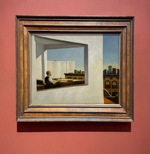 Quadro Edward Hopper - Uomo in ufficio