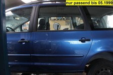 TÜR Hinten Links VW Sharan 2.0 7 M Farbe Blau-met LF5Z Kombi