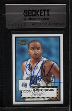 BAS 2005-06 Topps 1952 Style Jameer Nelson #57 Seal of Authenticity Auto