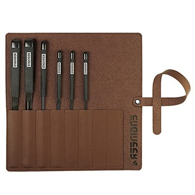 ENGINEER TFS-07 Engineer Jet Black File Set  Medium/Precision  Set of 6