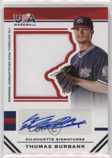 2017 Panini USA Baseball Stars & Stripes Jersey 42/49 Thomas Burbank Auto 0i76