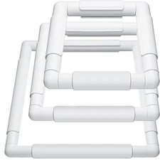 Janinka Embroidery Hoop Set 3 pcs Cross Stitch Frames Rectangular Sewing Tools