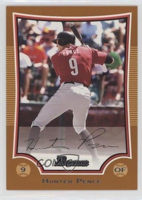 2009 Bowman Orange 13/250 Hunter Pence #65 0l1