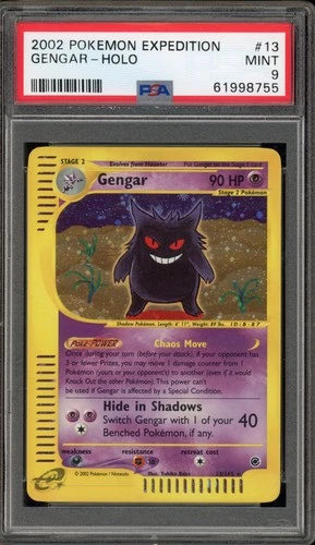 Pokemon Gengar Expedition Holo Rare #13 PSA 9 Mint