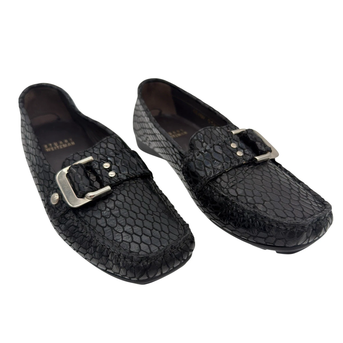 Stuart Weitzman Black Velvet Studded Loafers Stuart Weitzman Shoes Reverie type loafers | Women main image 3