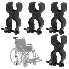 Giantree 4Pcs Black Cane Holder for the Walker, Stick Universal Crutches Stick B