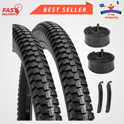 2 Pack 29x2.1 Inch Black Folding Mountain MTB Bike Tires Bicycle Replacement
