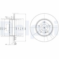 2X Delphi BG3239C Bremsscheibe FüR MERCEDES-BENZ