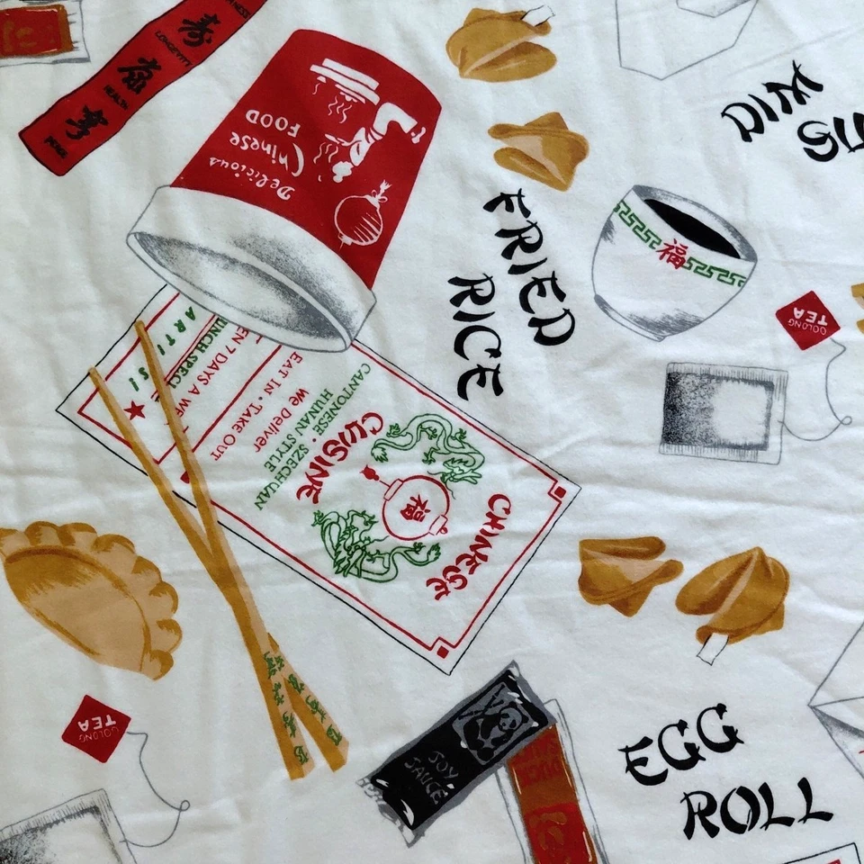 Marcus Brothers Tela Franela Restaurante Chino Para Llevar Novedad 5 YDS Foto 3 de 4