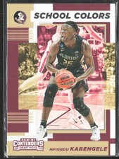 2019 Contenders Draft Mfiondu Kabengele School Colors Florida State Seminoles B2