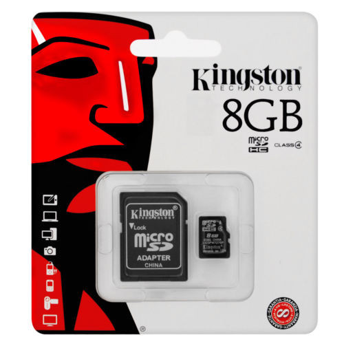 Kingston 8GB 8G Class 4 TF C4 micro SD SDHC microSDHC microSD Memory