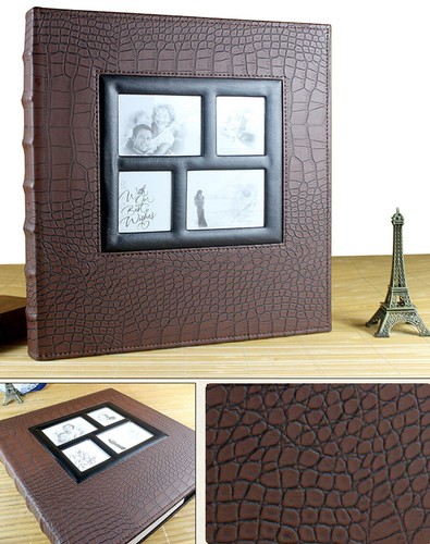 Leather Photo Album 400 Photos Storage Case Family Wedding Baby Memory Film Book - Picture 14 of 14