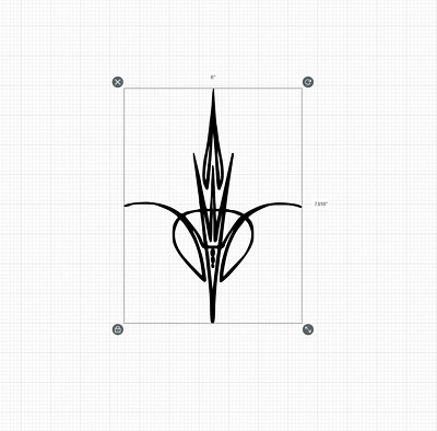 Pinstripe Art Motorcycle 6x9 inch or custom size | eBay