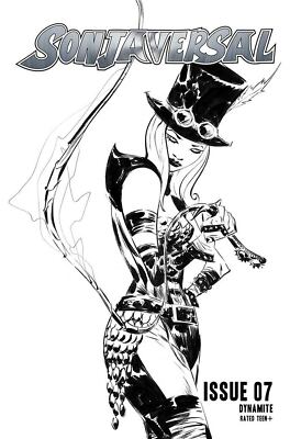 Sonjaversal #7  Incentive Jae Lee Black & White Cover