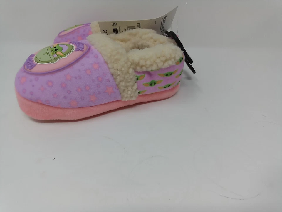 Zapatillas Mandalorianas Star Wars Niñas Pequeñas Púrpura Bebé Yoda Talla 7-8, 9-10 Foto 2 de 2