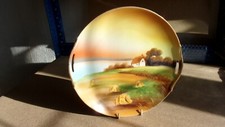 *ANTIQUE NORITAKE 9.5" Bright FARM CAKE SERVINGPLATE c 1911-1914 FREE UK POST
