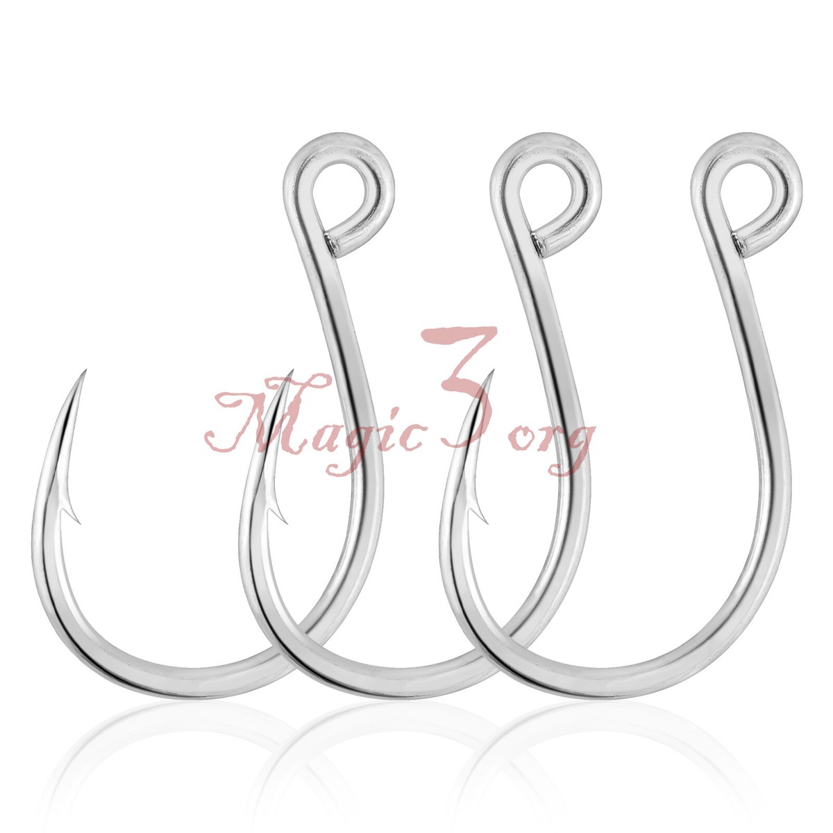 30pcs Replacement Hooks Inline Single Hooks #8-#10/0 Crankbait Spoon Crappie 30pcs Replacement Hooks Inline Single Hooks #8-#10/0 Crankbait Spoon Crappie