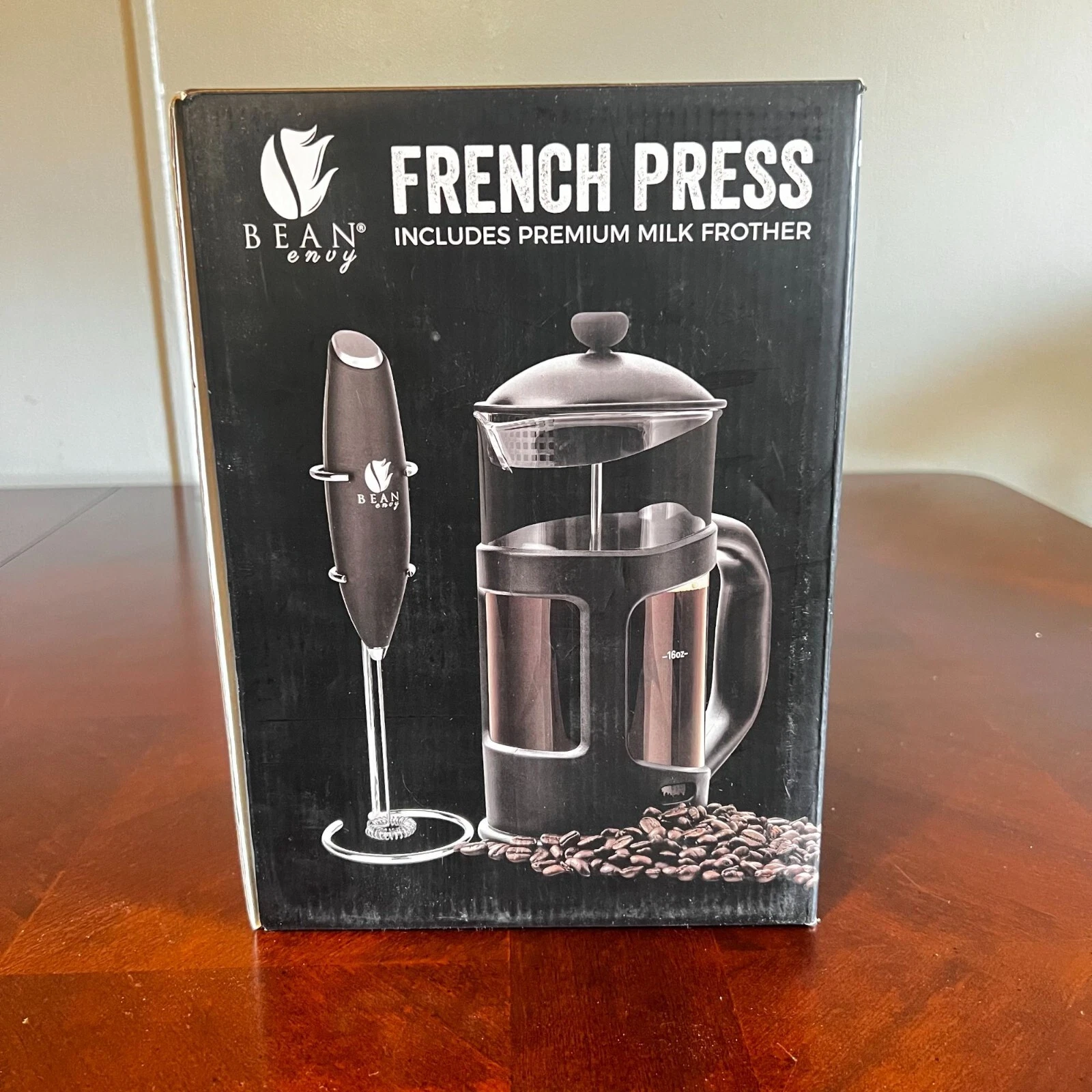 French Press Coffee Maker Premium Milk Frother Stainless Steel barista quality