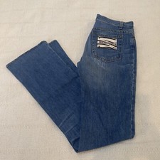 Roberto Cavalli Distressed Denim Jeans W Rhinestones Pocket Size 40