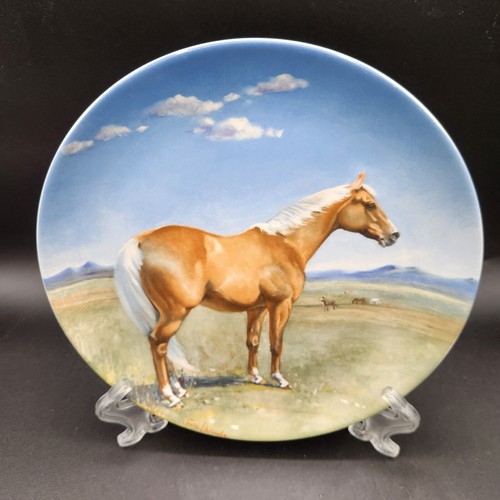 Spode American Quarter Horse Susie Whitcombe Plate Noble Horse Collection 1988 - Picture 4 of 8