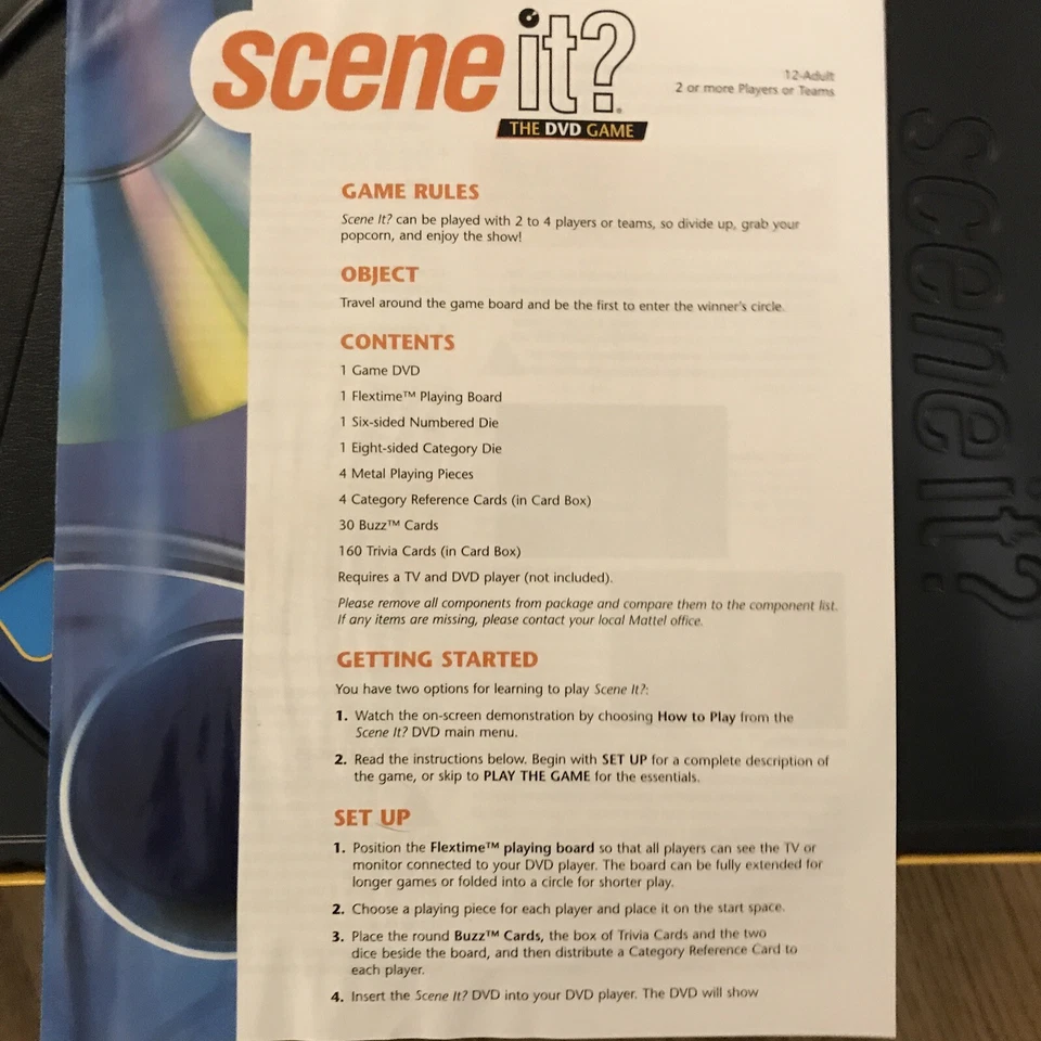 SCENE IT? THE DVD GAME - Mattel Games - 12+ - GOOD CONDITION - FREE DELIVERY   - Image 4 of 4