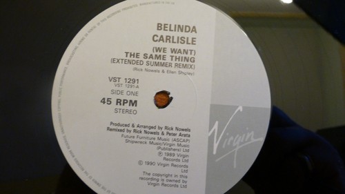 BELINDA CARLISLE. ( We Want ) The Same Thing. Original 12" Vinyl. 1989. Unplayed - Picture 7 of 8