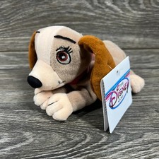 Vintage Disney Store Lady  The Tramp LADY Mini Bean Bag 8" Stuffed Plush Toy