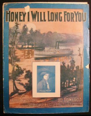 Honey I Will Long For You Antique Large Sheet Music 1910 Ed Edwards Longbrake O