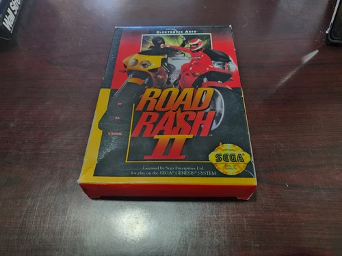 Vintage Sega Genesis Road Rash II Box and Manual *No Game*, Nice shape!