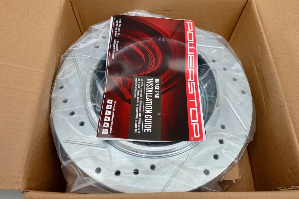 Power Stop REAR K1443 Carbon Fiber Ceramic Brake Pad/Rotor 06/2010 Ford explorer — 第 4/4 张图片