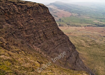 Foto 12x8 Ostwand von Mam Tor Barber Booth Der Grat verbindet Mam Tor c2011