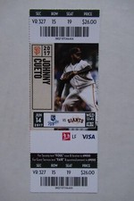 SAN FRANCISCO GIANTS VS KANSAS CITY ROYALS 6/14/2017 FULL TICKET ~ JOHNNY CUETO