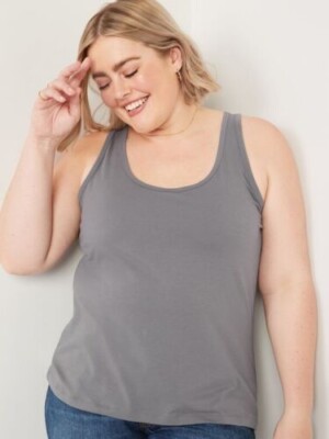 OLD NAVY Women's PLUS Size 4X Scoop Neck Stretchy Knit First Layer Tank Top NWOT