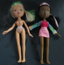 Pair of 2 Frenzy Dolls Made in China 8 inch size One Clothed Mild Wear Blemishes