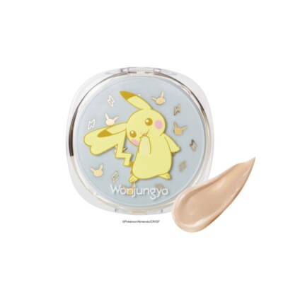 Pokemon Wonjungyo Pro Perfecting Cushion Natural P P Pikachu 01 19P pale pink