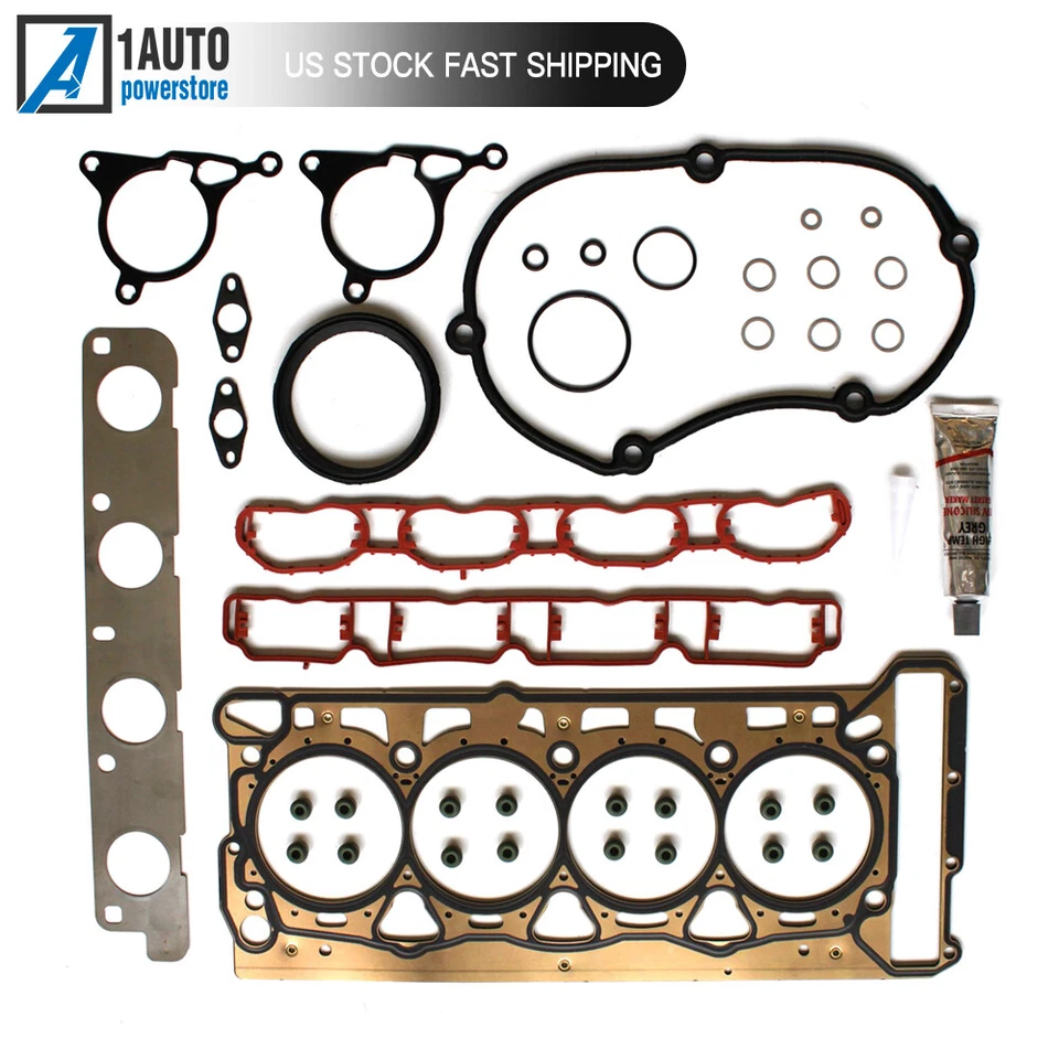 Juego de juntas de culata para Audi A3 Quattro 2008-2013 Volkswagen Beetle Eos Tiguan 1,4 L Foto 2 de 4