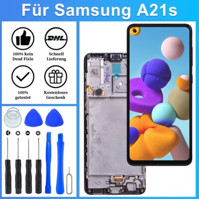 Genuine Samsung Galaxy A21s A217F LCD Display Touch Screen+Rahmen+Artifact