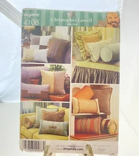 #4108 Simplicity Decorative Bolsters and Pillows Sewing Pattern