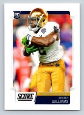 Dexter Williams 2019 Score #342 Notre Dame Fighting Irish RC