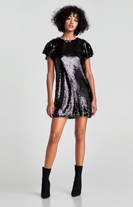 short black sequin dress