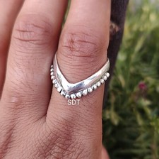 Chevron Thumb for Ring 925 Sterling silver Ba...
