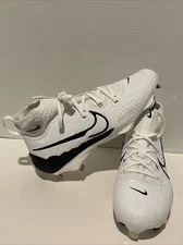 Nike Alpha Huarache NXT Metal Baseball Cleats White Mens Size 8 DJ6517-101