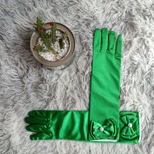 Damenhandschuhe Lange Vollfinger-Fäustlinge Hochzeits-Partykleid- > - Photo 9/35