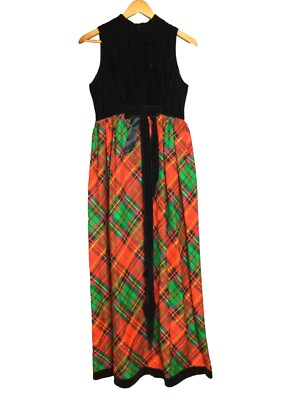 fitted lace wedding dress Brown Blue Plaid Maxi Casual Dress