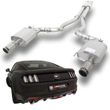 REMUS Duplex Komplettanlage ab Kat. Ford Mustang 5.0 V8 310 kW re/li je 1x98mm