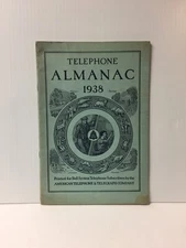 1938 Telephone Almanac -- Bell System Telephone -- AT&T -- "Collectible"
