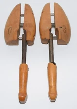 Pair of Vintage Wooden Rochester Shoe Tree Co. No. 3 Made in USA